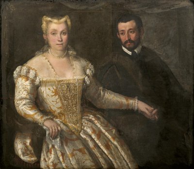 Double Portrait of a Woman and a Man, Venetian School around 1570 by Unbekannt Unbekannt